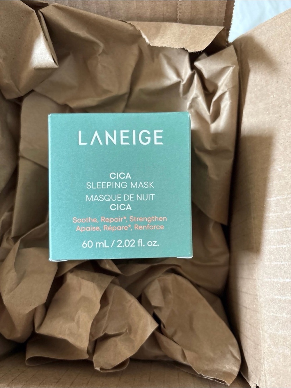 New LANEIGE Cica Sleeping Mask for Soothing Relief with Centella Asiatica